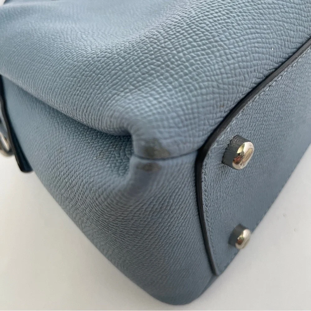 Coach Crossgrain Leather Mini Lillie Carryall Bag +matching Medium Id Zip Wallet - Picture 11 of 16